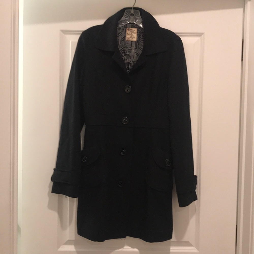 Black pea coat
